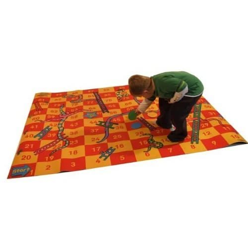 Snakes and Ladders Rug, snakes and ladders carpets,early years resources, educational resources, educational materials, children's learning resources, children's learning materials, teaching resources for children, teaching material for children, Snakes and Ladders Rug,Step into a world of joy, challenges, and friendly competition with our classic Snakes and Ladders large-scale game mat. This premium Snakes and Ladders Rug brings the iconic board game to life, allowing children to become the game pieces as 