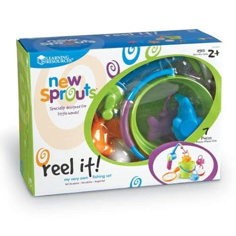 Sprouts Reel It, Sprouts Reel It,Fishing Game,Sensory Toys, Special Needs Toys, Painted fish game, Wooden fish game, Matching fish game, developmental skills, motor-skills, gross motor skills, vestibular and proprioception toys, Sprouts Reel It,Sprouts Reel It Fishing Set Gone fishing! The Sprouts Reel It Fishing Set is the perfect activity for young outdoor enthusiasts, bringing the fun of fishing right to their playtime. Designed for little hands and big imaginations, this set is ideal for developing hand