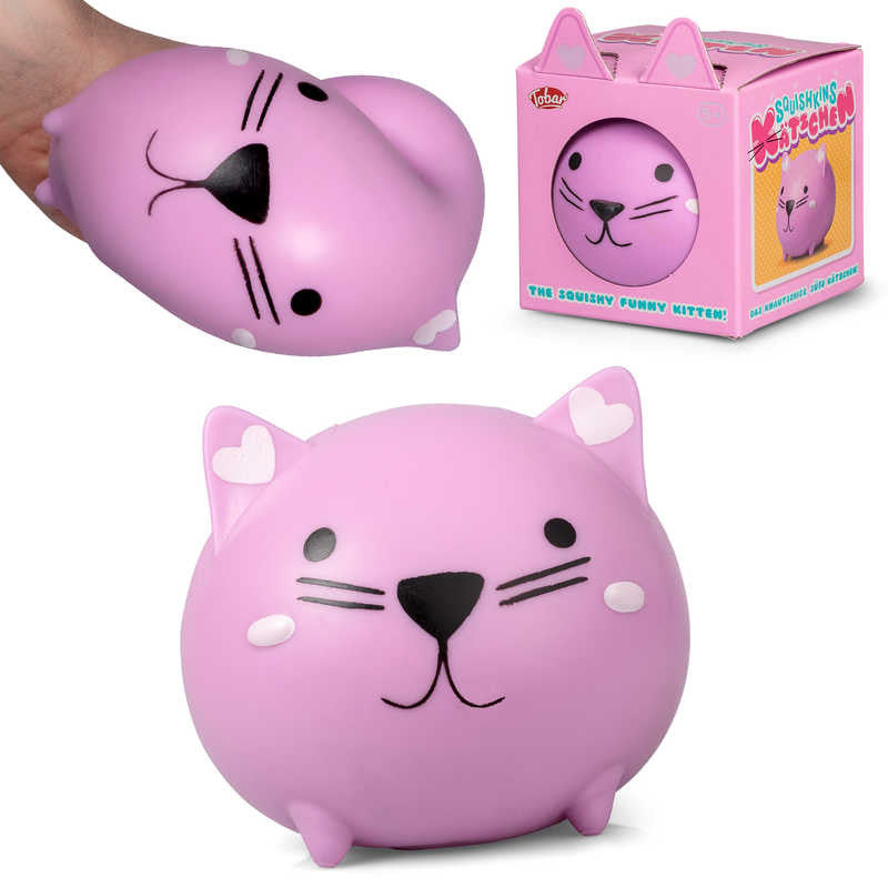 Squishkins Kitten, Squishkins Kitten,thesensorytouch,thesensorytouch discount code,Squeezy stress ball,Tactile stress ball,stress ball, stress ball,autism stress ball,autism fidget ball,autism fidget toys, Squishkins Kitten,Squishkin Kitten with a super squishy foam filling Round squishy Kitten that can be squashed and stretched in many ways, but always returns to its original shape. The Squishkins Kitten is a cute cat that are filled with a special foam which gives them a very unique and squishy tactile pr