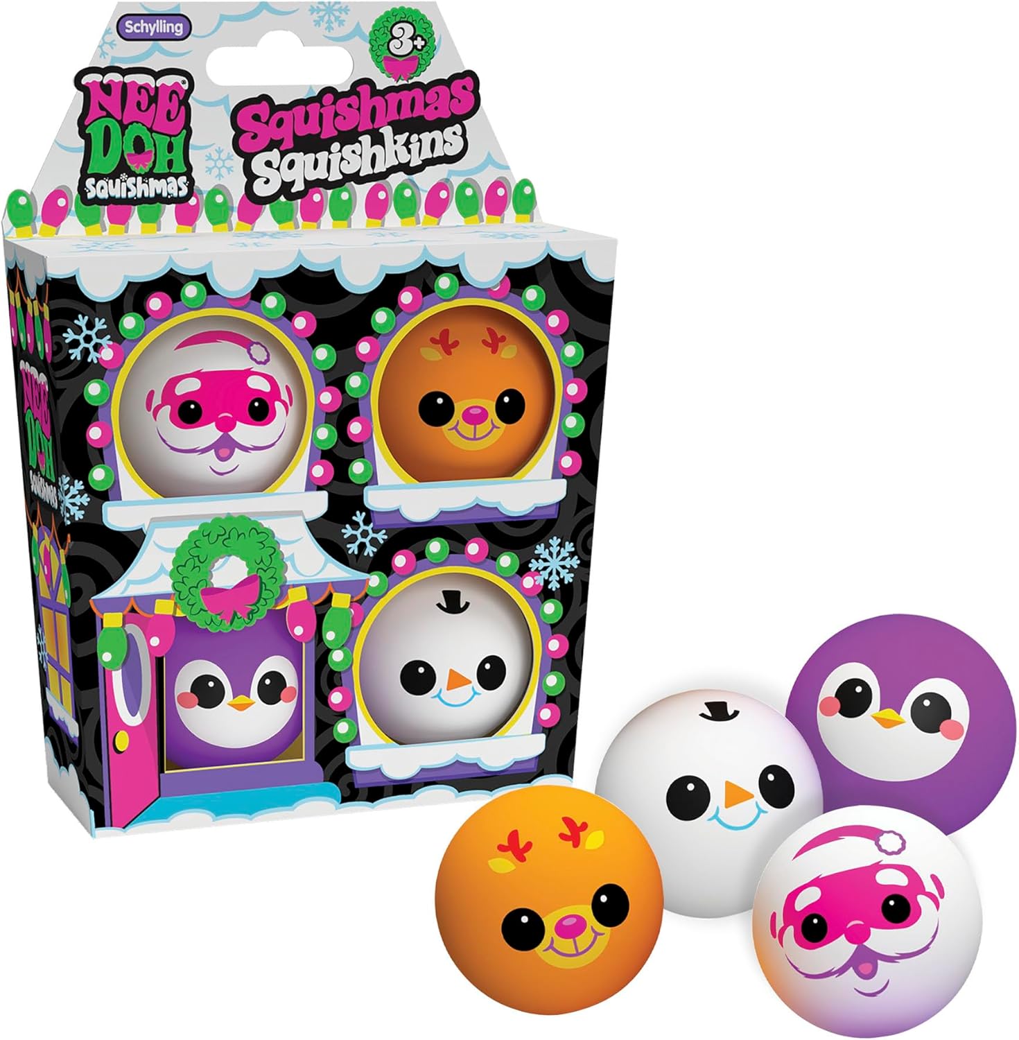 Squishmas Squishkins NeeDoh, Squishmas Squishkins NeeDoh,Needoh Squishmas Groovy Tree,Needoh Toys, Squishmas Squishkins NeeDoh,NeeDoh Squishmas Squishkins – Festive Fidget Fun! Celebrate the holiday season with NeeDoh Squishmas Squishkins, a delightful set of four Christmas-themed stress balls. Perfect for little ones and grown-ups alike, these squishy, characterful balls make the holidays extra fun and stress-free. Squishmas Squishkins NeeDoh,Squishmas SquishkinsNeeDoh Squishmas Squishkins – Festive Fidget