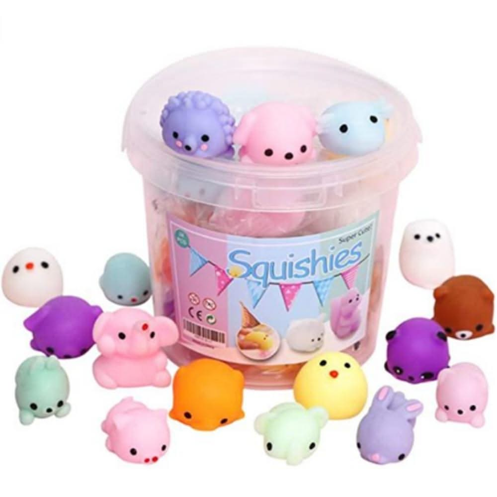 Squishy Cute Animal Tub Mochi Buddies Squishies, Squishy Cute Animal Tub Mochi Buddies Squishies,Squishy Stress Buddy,Squeezing Ball Stress,tactile toys,cheap tactile toys,Stress toys,stress balls,fidget toys,promotional stress toys, Squishy Cute Animal Tub Mochi Buddies Squishies,Squishy Cute Animal Tub – A World of Squishy Fun Get ready to dive into a world of tactile delight with the Squishy Cute Animal Tub! Packed with 18 adorable, colourful critters, this tub is designed to bring endless fun and joy to