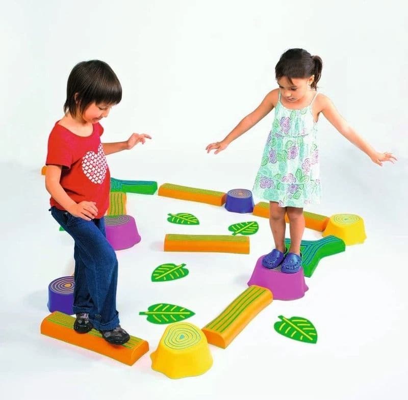 Step a forest balance set, Step A Forest Balance Set - 24 Pieces,Forest Balance Path Set,Children's Balance Path,special needs balancing path toys,special needs balancing toys,balance games,balance walk path, Step a forest balance set,Children will have fun building and walking on the forest balance paths they create with the Step-a-Forest balance set. The Step a forest balance comes complete with trails and stumps which act as excellent balance beams to coordinate children's gross motor, balance and physic