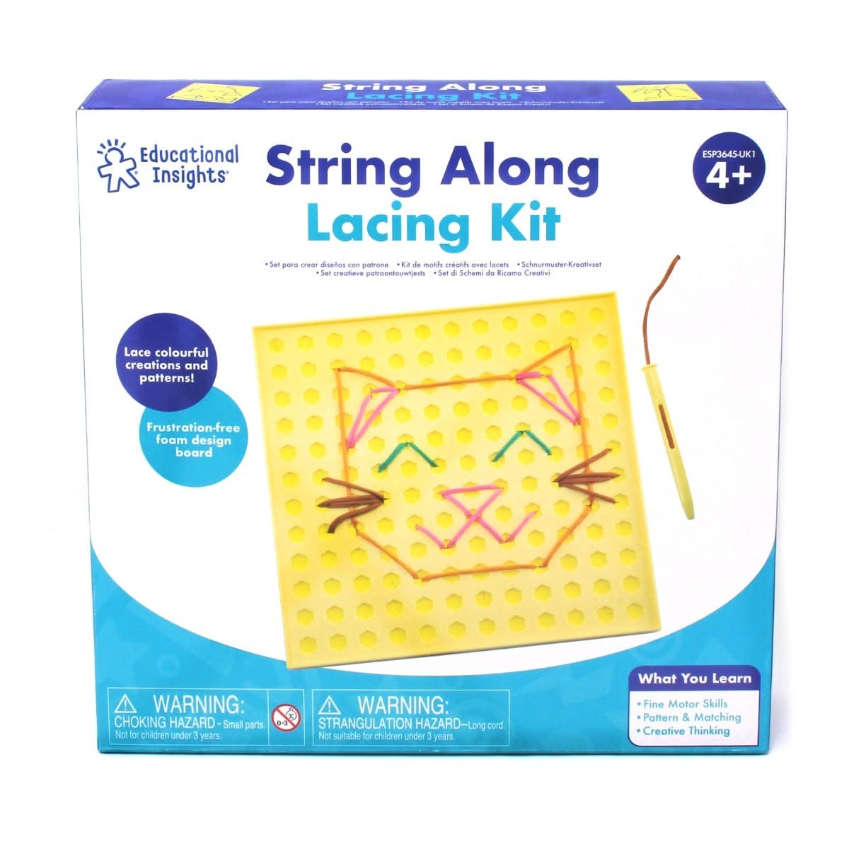 String along lacing kit, String along lacing kit,lacing toys,fine motor skills toys and games,toys to help fine motor skills,lacing board,lacing game, String Along Lacing Kit – A Creative & Engaging Way to Develop Fine Motor Skills Let imagination and creativity take centre stage with the String Along Lacing Kit, a hands-on activity set that combines fun, learning, and skill development. Whether children are freestyling their own colourful designs or following the vibrant pattern cards, this String along la