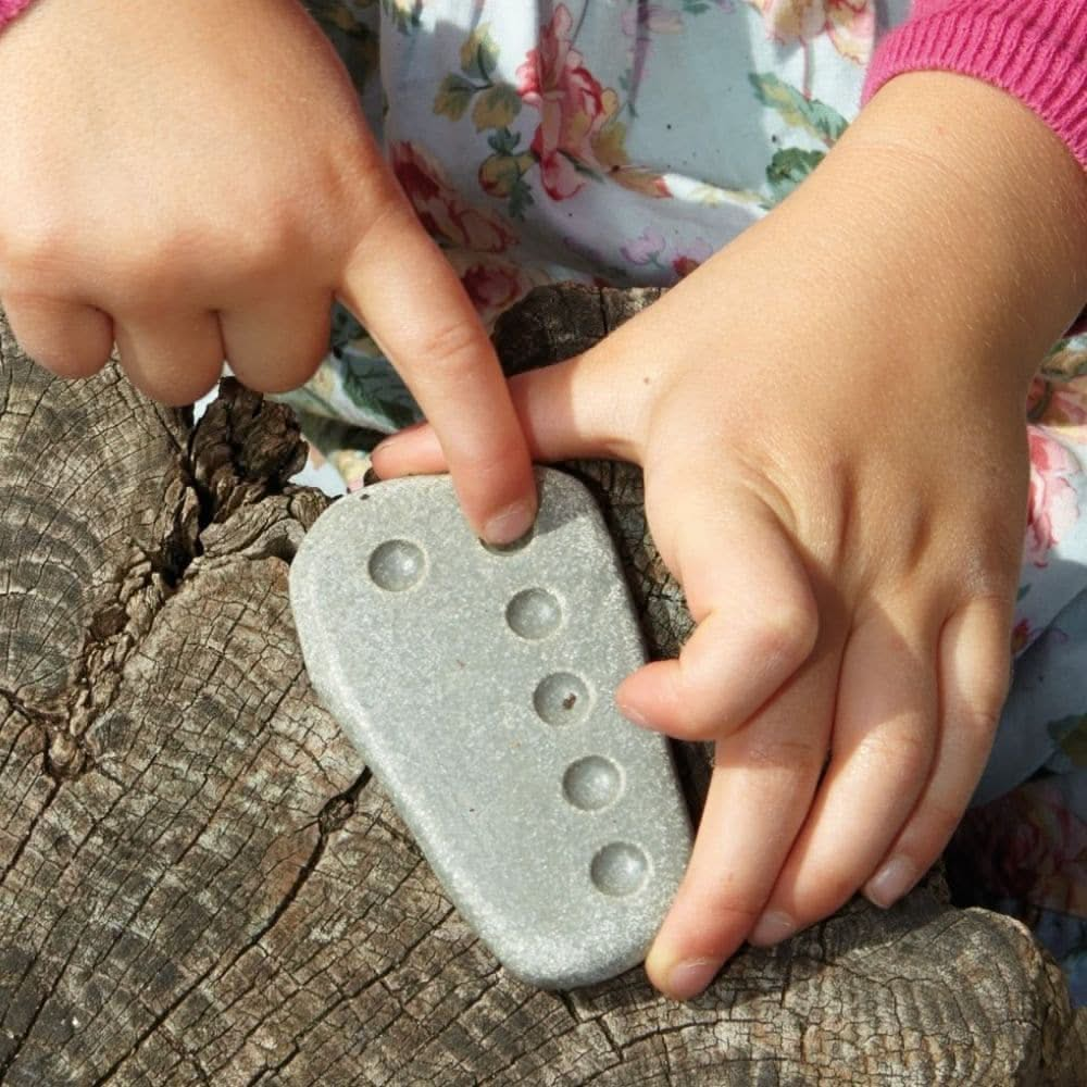 Tactile Counting Stones, Tactile Counting Stones,Yellowdoor Tactile Counting Stones,early years resources, educational resources,pshe,early years resources, educational resources, educational materials, children's learning resources, children's learning materials, teaching resources for children, teaching material for children, Tactile Counting Stones,This robust set of Tactile Counting Stones displays number arrays from 1 to 10, using a pattern of indented circles to represent the relevant number. The Tact