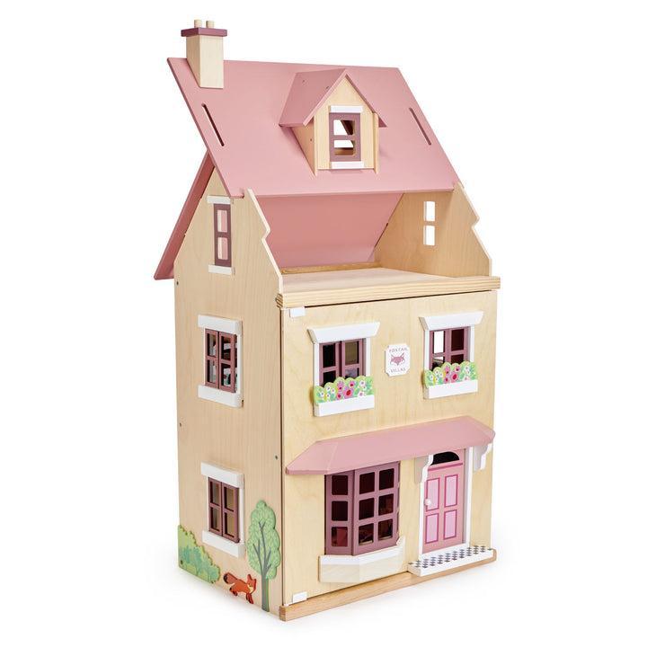 Tenderleaf Foxtail Villa (Pink), Tenderleaf Foxtail Villa (Pink),Dolls House,Wooden Dolls House,Children's dolls house, Tenderleaf Foxtail Villa (Pink),Tenderleaf Toys Foxtail Villa (Pink) Step into a world of charm and creativity with the Tenderleaf Toys Foxtail Villa (Pink) – a stunning town-style dolls house that promises hours of imaginative play. This mid-sized dolls house is beautifully designed with subtle, soft colours, making it a captivating addition toTenderleaf Toys Foxtail Villa (Pink) Step int