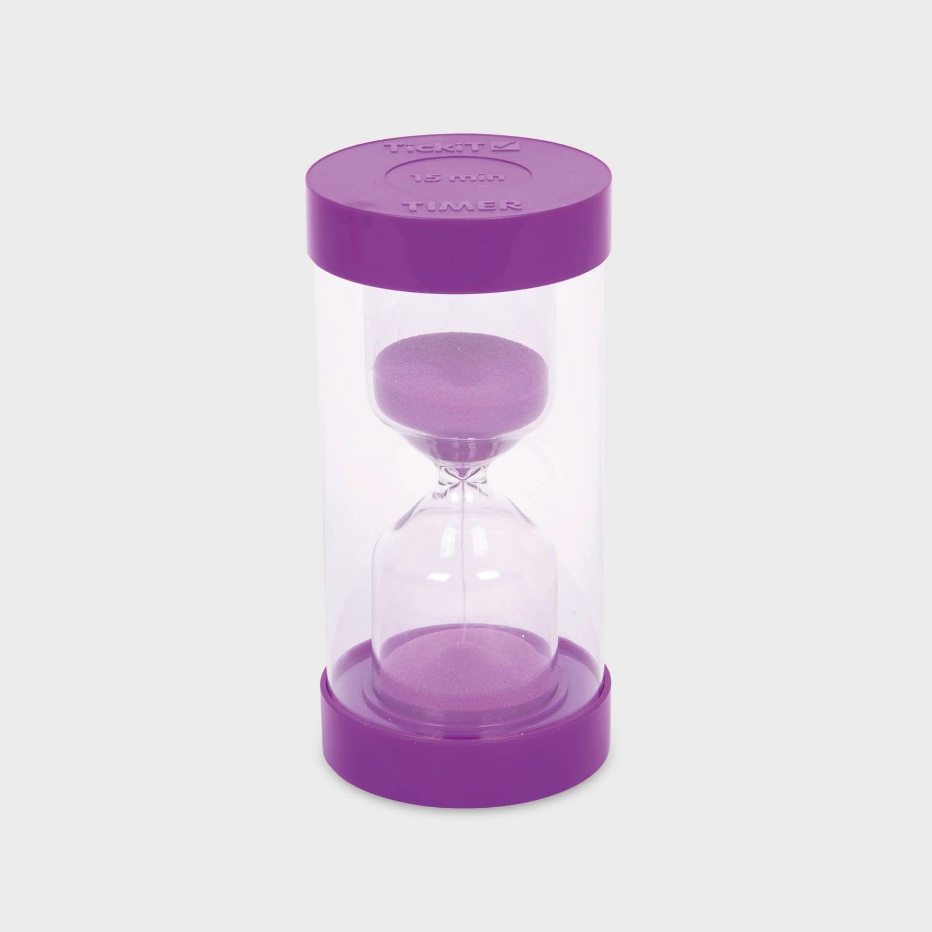 TickiT Colour Bright Sand Timer 15 Minute, TickiT ColourBright Sand Timer 15 Minute,15 minute classroom timers,Children's sand timers,classroom sand timers,early years time resources,sand timers,autism sand timers, TickiT Colour Bright Sand Timer 15 Minute,The TickiT® ColourBright Sand Timer 15 Minute offers a practical, visual way to introduce young learners to the concept of time. Featuring a rounded design with a shatterproof plastic casing, this sand timer is both sturdy and child-friendly, making it a 