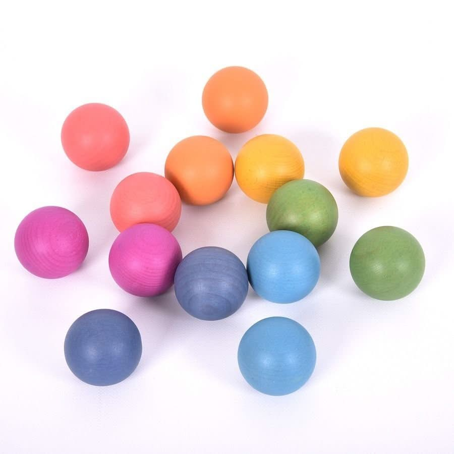 TickIt Rainbow Wooden Balls, TickIt Rainbow Wooden Balls,Rainbow wooden play resources, Rainbow natural play resources,Heuristic Play babies,baby Heuristic Play,toddler Heuristic Play,Heuristic Play resources,Heuristic Play ideas, TickIt Rainbow Wooden Balls,The TickiT® Rainbow Wooden Balls are a delightful set of smooth, solid beechwood balls, each with a natural woodgrain finish in seven vibrant colours of the rainbow. Perfectly sized for little hands, these wooden balls offer endless possibilities for cr