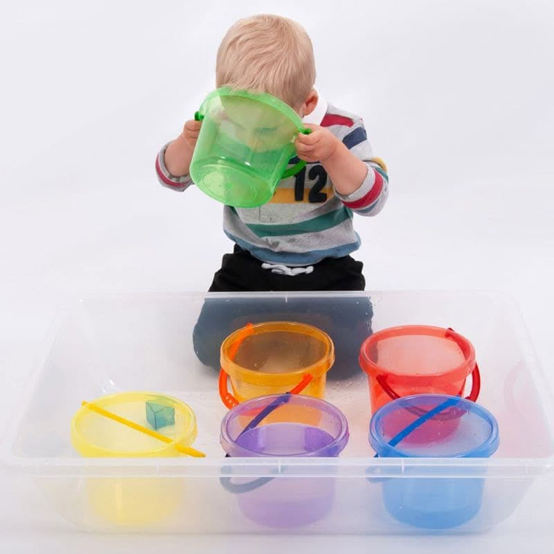 Translucent Colour Bucket Set 6 Pack, Translucent Colour Bucket Set,6 Pack Translucent Colour Bucket Set,TICK IT COLOUR BUCKETS,Light panel resources,sensory light panel resources,light box resources,Sensory light box resources toys, Translucent Colour Bucket Set 6 Pack,Our TickiT® Translucent Colour Bucket Set will provide your child with endless fun as they are the perfect size for little hands to stack and carry them. The Translucent Colour Bucket Set is ideal for messy play, exploring sand and water pla