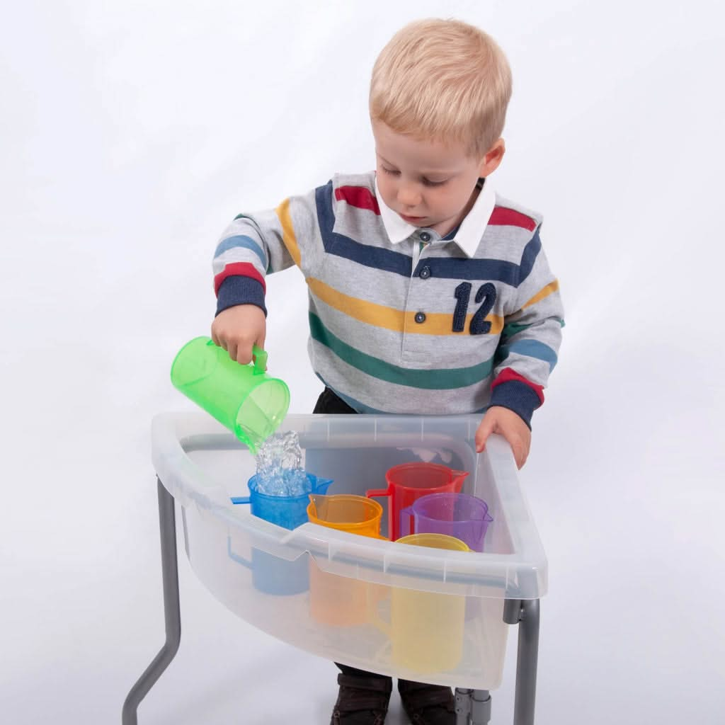 Translucent Colour Jug Set Set of 6, 6 Pack Translucent Colour Jug Set,Translucent light panel toys Set.Light panel sensory resources,sensory light panel resources,light box resources,classroom Sensory light box resources toys, Translucent Colour Jug Set Set of 6,Discover a World of Learning and Fun with Our TickiT® Translucent Colour Jug Set! Introduce your child to the fascinating world of colours, measurements, and tactile experiences with our TickiT® Translucent Colour Jug Set. Designed with young learn