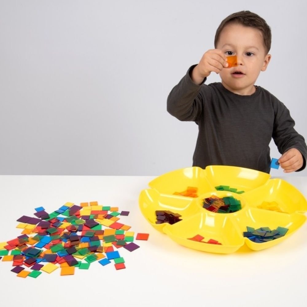 Translucent Colour Squares - Pk300, Translucent Colour Squares - Pk300, Transparent colour sensory resources,sensory resources, transparent learning resources,Edex sensory toys,Edex educational toys,Children's sensory toys,Childrens educational toys, Translucent Colour Squares - Pk300,Introducing the Translucent Colour Squares, the perfect addition to your child's learning activities! These clear square tiles come in six vibrant colors, making them ideal for counting, sorting, pattern-making, and color reco