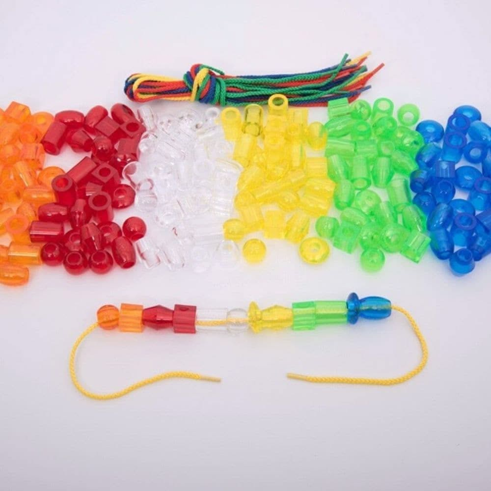 Translucent Jumbo Lacing Beads Set of 180 with 12 Laces, Translucent Jumbo Lacing Beads Set of 180 with 12 Laces,primary school resources,light and sound resources for schools,geometric shapes early years, Translucent Jumbo Lacing Beads Set of 180 with 12 Laces,Bumper pack of translucent plastic lacing beads in 6 shapes and 6 colours with 12 laces. Use the Translucent Jumbo Lacing Beads Set for colour and shape recognition, fine motor skills, pattern and sequencing, or sorting and counting. The Translucent 