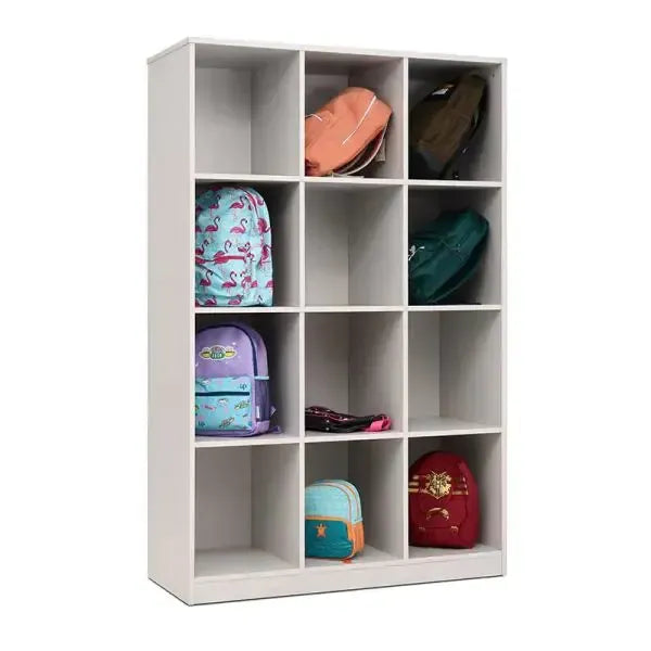 Vertical 12 Bag Compartment Store In Grey, Vertical 12 Bag Compartment Store In Grey,classroom storage, Vertical 12 Bag Compartment Store in Grey – Organised & Durable Storage for Educational Spaces The Vertical 12 Bag Compartment Store in Grey is a robust, spacious, and accessible storage solution designed to meet the needs of SEND (Special Educational Needs and Disabilities) environments. Offering ample storage, enhanced durability, and easy mobility, this unit is ideal for keeping school bags, books, and