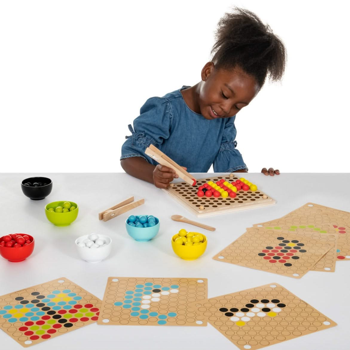 Wooden Fine Motor Pattern Balls, Wooden Fine Motor Pattern Balls,children's wooden toys,children's imaginative play ideas, Wooden Fine Motor Pattern Balls – A Fun and Educational Fine Motor Skills Toy Introduce your child to a world of creativity, colour recognition, and fine motor skill development with the Wooden Fine Motor Pattern Balls set. Specially designed for little hands, this engaging toy encourages children to explore patterns, improve dexterity, and develop essential cognitive skills in a fun an