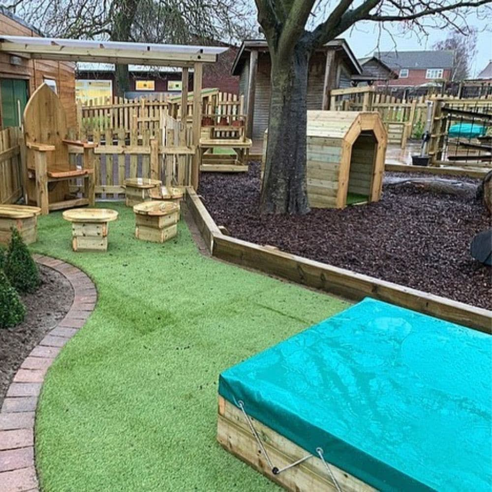 Wooden Sandpit with PVC Cover, Wooden Sandpit with PVC Cover,Standing Square Sandbox,Millhouse sand pits,Children's wooden sand pit,outdoor sand pit,Early years outdoors sand pit,school sandpit,outdoor exploration for children,childrens outdoor play ideas, Wooden Sandpit with PVC Cover,This outdoor wooden sandpit is a great addition for any school playground, nursery or garden. Children can dig, build and sieve the sand to learn values of textures and weights and measures.The Wooden Sandpit with PVC Cover i