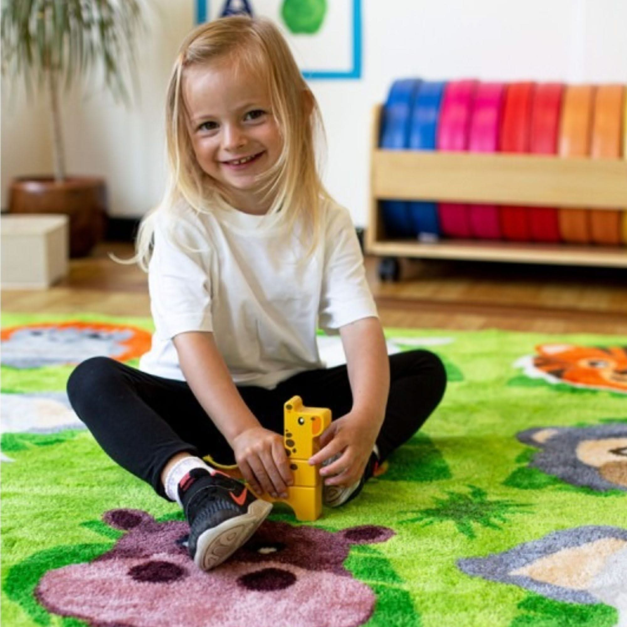 Zoo Conservation Large Carpet, Zoo Conservation Large Carpet, Animal themed carpet,Educational carpets,Children's carpets,children's story time carpets and cushions,classroom carpets,primary school carpets and rugs, Zoo Conservation Large Carpet,This Zoo Conservation Large Carpet has a thick and soft carpet which features 30 wild animal placement areas designed to seat a full class. The Zoo Conservation Large Carpet has a heavy duty pile which ensures it will withstand heavy wear and the safe anti-slip back